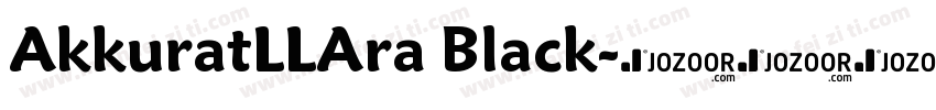AkkuratLLAra Black字体转换